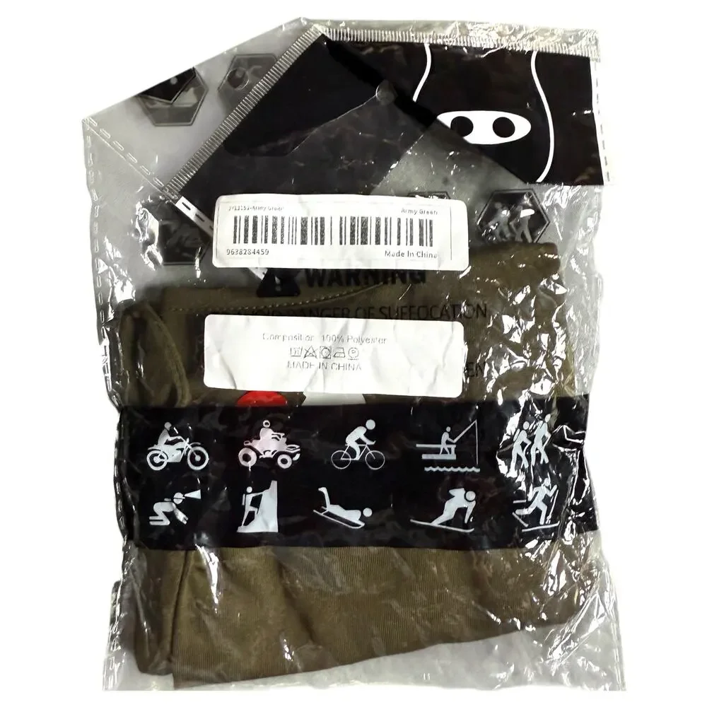 Streetwheres Army Green Broken Heart Balaclava Men’s OS - Streetwear Punk Bikes - Picture 12 of 12